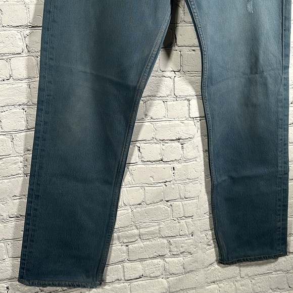 RE/DONE Levi’s Women's The 90’s Jean Relaxed High Rise Tinted Steel Blue Size 25 - Picture 5 of 16